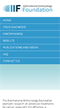 Mobile Screenshot of int-imm-foundation.com