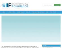 Tablet Screenshot of int-imm-foundation.com